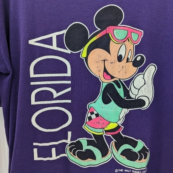 MICKEY 90's unisex T shirt poly and cotton single stitch XL Tag - Picture 3 of 9